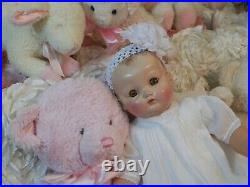 1940's IDEAL Hard Plastic & Vinyl Baby Doll 20 Molded Hair No. 2252077