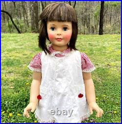 1960 Ideal Toys G-35 Patti Playpal Doll 35 Brown Hair w Bangs Sleep Eyes BEAUTY