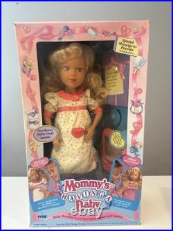 1992 Mommy's Having A Baby 18 Doll Pregnant With Baby #1664 Tyco