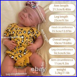 19.68'' Reborn doll, silicone girl doll, handmade, crafts, children's toys, gifts
