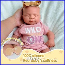 19.68'' Reborn doll, silicone girl doll, handmade, crafts, children's toys, gifts