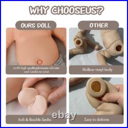 19.68'' Reborn doll, silicone girl doll, handmade, crafts, children's toys, gifts
