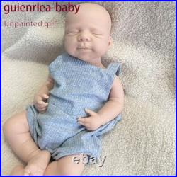 19.68'' Unpainted doll, silicone reborn doll, handmade, children's toys, gifts