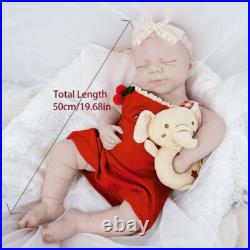 19.68'' Unpainted doll, silicone reborn doll, handmade, children's toys, gifts