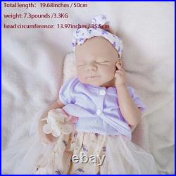 19.68'' Unpainted doll, silicone reborn doll, handmade, children's toys, gifts