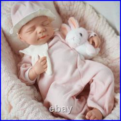 19.6 Painted Reborn Doll Floppy Asleep Full Silicone Newborn Baby Doll Toy Gift
