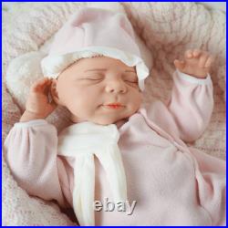 19.6 Painted Reborn Doll Floppy Asleep Full Silicone Newborn Baby Doll Toy Gift
