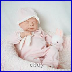 19.6 Painted Reborn Doll Floppy Asleep Full Silicone Newborn Baby Doll Toy Gift