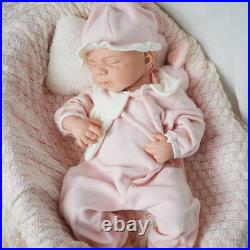 19.6 Painted Reborn Doll Floppy Asleep Full Silicone Newborn Baby Doll Toy Gift