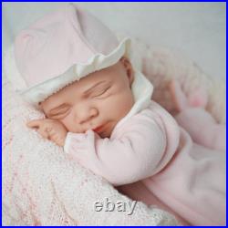 19.6 Painted Reborn Doll Floppy Asleep Full Silicone Newborn Baby Doll Toy Gift