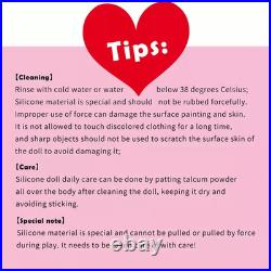 19.6 Painted Reborn Doll Floppy Asleep Full Silicone Newborn Baby Doll Toy Gift