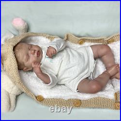 19 Baby Reborn Doll Soft Full Body Silicone Newborn Real Lifelike Toddler Toys