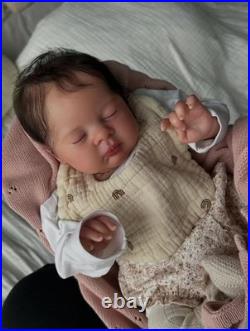 19 Finished Asleep Newborn Baby Reborn Doll Rooted Soft Mohair Painted Toy Gift 19 Finished Asleep Newborn Baby Reborn Doll Rooted Soft Mohair Painted Toy Gift