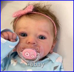 19 Inch Lifelike Vinyl Handmade Reborn Baby Dolls Felicia Real Newborn Doll 19 Inch Lifelike Vinyl Handmade Reborn Baby Dolls Felicia Real Newborn Doll