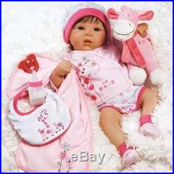 19'' Lifelike Baby Girl Doll Silicone Vinyl Reborn Newborn Dolls+Clothes