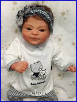 19 inch reborn baby doll cocomalu detailed hand painting lifelike real touch