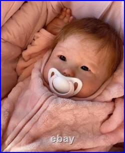 19in Assembled Realistic Reborn Doll Newborn Baby Asian Toddler Rooted Hair Gift