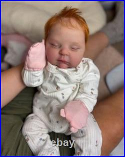 19in Finished Reborn Baby Doll Realistic Newborn Boy Girl Hand-Rooted Mohair Toy