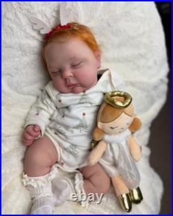 19in Finished Reborn Baby Doll Realistic Newborn Boy Girl Hand-Rooted Mohair Toy
