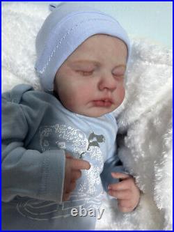 19in Realistic Reborn Baby Doll Weighted Limbs Newborn Handmade Boy Girl Loulou