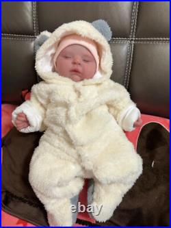 19in Reborn Doll Baby Realistic Newborn Boy Girl Handmade Art Toys Gift Weighted