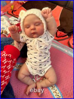19in Reborn Doll Baby Realistic Newborn Boy Girl Handmade Art Toys Gift Weighted