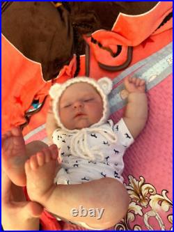 19in Reborn Doll Baby Realistic Newborn Boy Girl Handmade Art Toys Gift Weighted