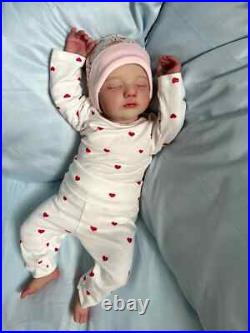 19inch Artist Finished Reborn Doll Alessia Soft Cloth Body Realistic Newborn Toy 19inch Artist Finished Reborn Doll Alessia Soft Cloth Body Realistic Newborn Toy