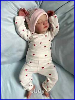 19inch Artist Finished Reborn Doll Alessia Soft Cloth Body Realistic Newborn Toy 19inch Artist Finished Reborn Doll Alessia Soft Cloth Body Realistic Newborn Toy