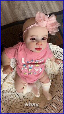 19inch Sebby Reborn Baby Doll Lifelike Newborn Realistic Boy Girl Handmade Gift