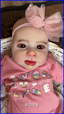 19inch Sebby Reborn Baby Doll Lifelike Newborn Realistic Boy Girl Handmade Gift