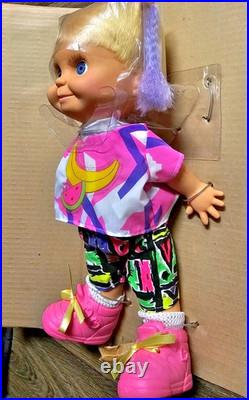 #1 Marcy BABY FACE DOLL Galoob? SO SWEET MARCY Jointed NEW Ponytail PURPLE HTF