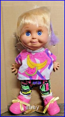 #1 Marcy BABY FACE DOLL Galoob? SO SWEET MARCY Jointed NEW Ponytail PURPLE HTF