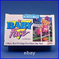 #1 Marcy BABY FACE DOLL Galoob? SO SWEET MARCY Jointed NEW Ponytail PURPLE HTF