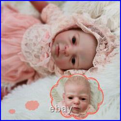 20 100% Handmade Reborn Baby Doll Girl Lifelike Soft Vinyl Silicone Sweet Dolls