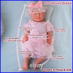 20.27'' Reborn doll, silicone doll, handmade, crafts, children's toys, gifts
