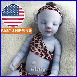 20 Avatar Sleep Silicone Reborn Blue Baby Boy Vinyl Newborn Xmas Doll Gift US