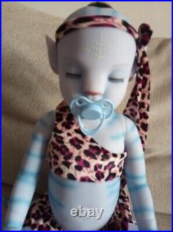 20 Avatar Sleep Silicone Reborn Blue Baby Boy Vinyl Newborn Xmas Doll Gift US