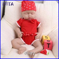 20 Eyes Closed Silicone Reborn Baby Doll Mouth Open Newborn Silicone Girl Doll