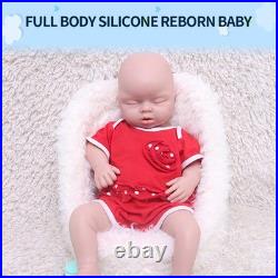 20 Eyes Closed Silicone Reborn Baby Doll Mouth Open Newborn Silicone Girl Doll