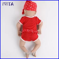 20 Eyes Closed Silicone Reborn Baby Doll Mouth Open Newborn Silicone Girl Doll