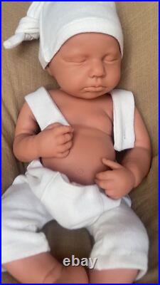 20 Full Silicone Reborn Doll Loulou Handmade 6.8lb Unpainted Newborn Baby Girl