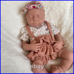 20 Full Silicone Reborn Doll Loulou Handmade 6.8lb Unpainted Newborn Baby Girl