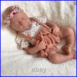 20 Full Silicone Reborn Doll Loulou Handmade 6.8lb Unpainted Newborn Baby Girl