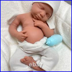 20 Full Silicone Reborn Doll Loulou Handmade 6.8lb Unpainted Newborn Baby Girl