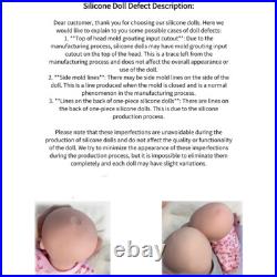 20 Full Silicone Reborn Doll Loulou Handmade 6.8lb Unpainted Newborn Baby Girl