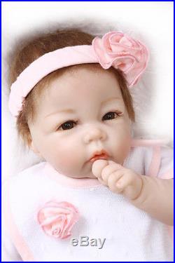 20 Handmade Baby Girl Doll Wedding Gift Silicone Vinyl Reborn Dolls+Clothes