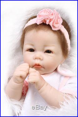 20 Handmade Baby Girl Doll Wedding Gift Silicone Vinyl Reborn Dolls+Clothes