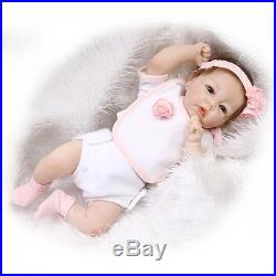 20 Handmade Baby Girl Doll Wedding Gift Silicone Vinyl Reborn Dolls+Clothes