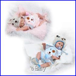 20 Realistic Reborn Newborn Baby Doll Full Silicone Dolls Bath Boy + Girl Twins